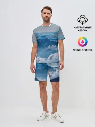 Мужской костюм с шортами / Горы