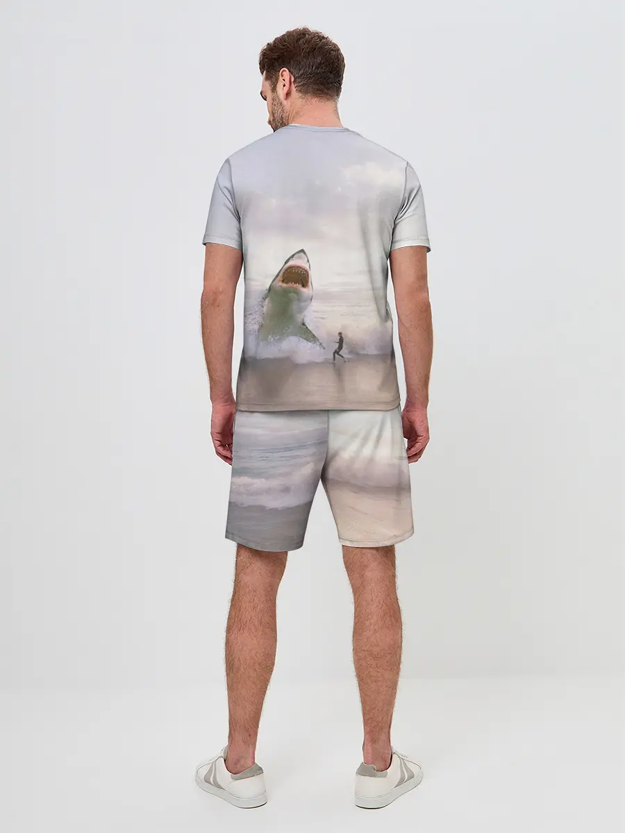 Мужской костюм с шортами / Мегалодон
