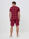 Мужской костюм с шортами / Клетка