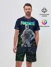 Мужской костюм с шортами / Fortnite Skull Trooper