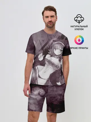 Мужской костюм с шортами / Danganronpa акварель