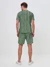 Мужской костюм с шортами / Зеленый бамбук