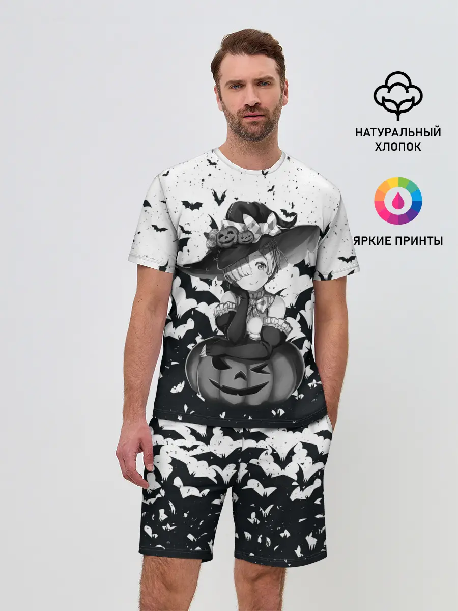 Мужской костюм с шортами / Re:Zero | Рем