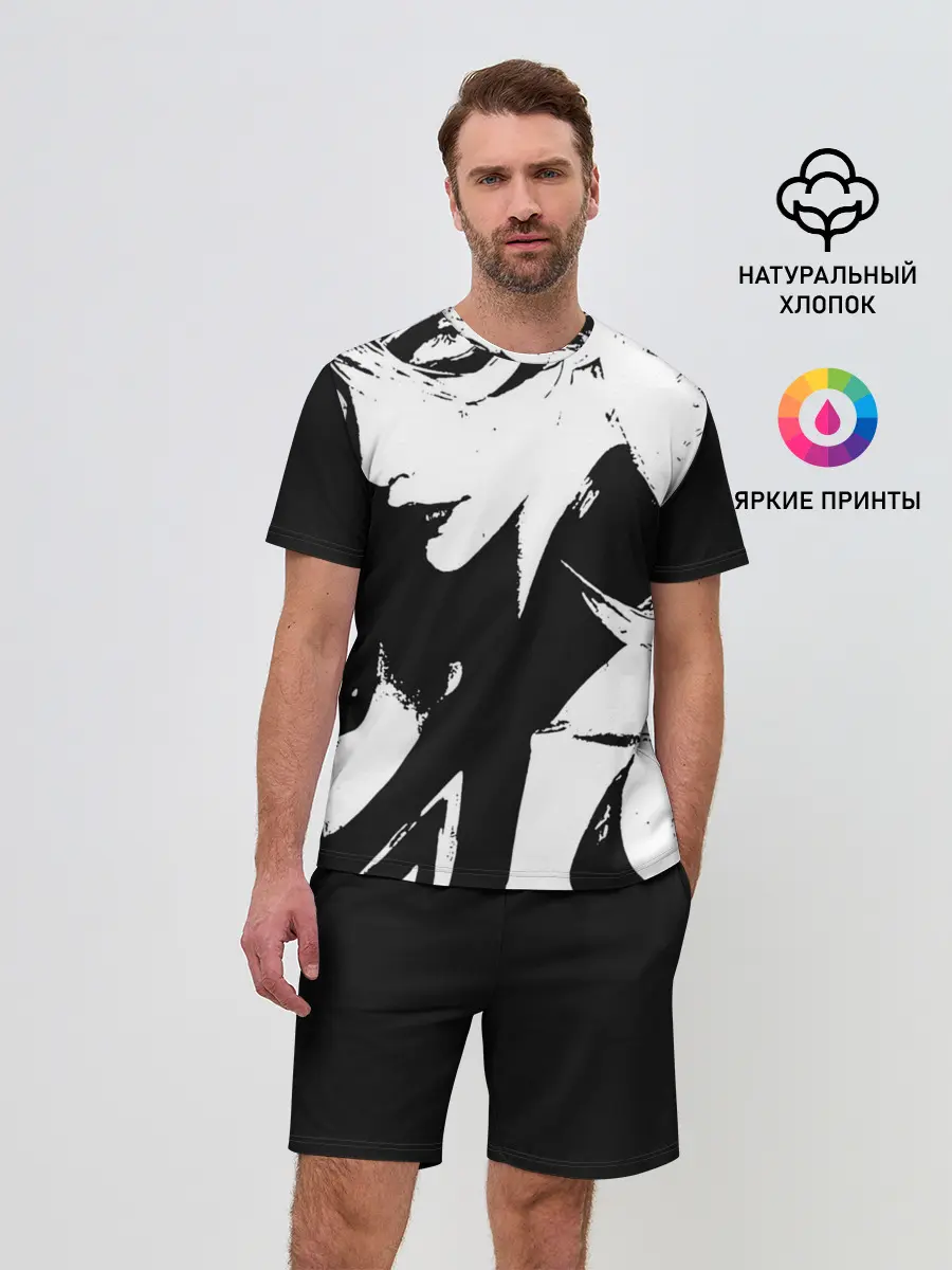 Мужской костюм с шортами / Темная космическая Люкс