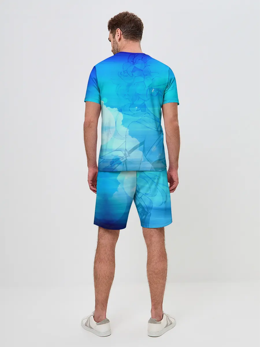 Мужской костюм с шортами / Genshin Impact - Lumine