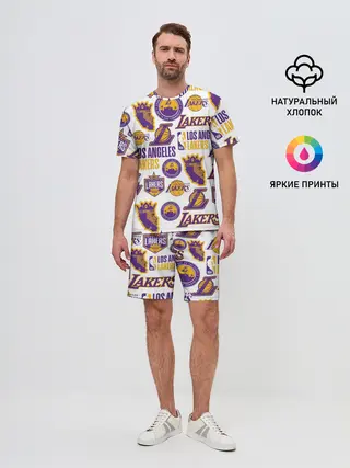 Мужской костюм с шортами / LAKERS LOGO
