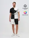 Мужской костюм с шортами / Черный кот