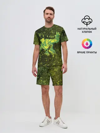 Мужской костюм с шортами / JOJOS BIZARRE / ZA WARUDO.