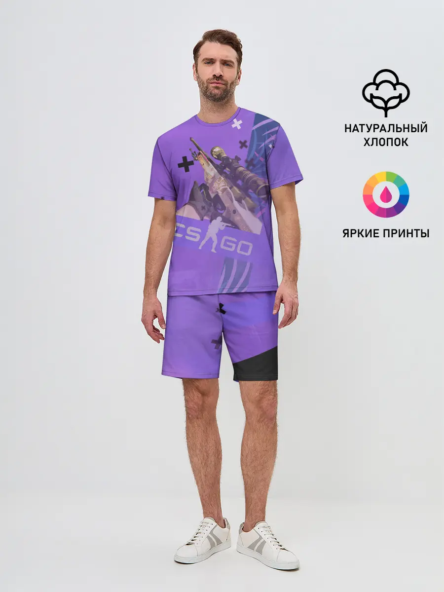 Мужской костюм с шортами / CS GO - Dragon lore | История о драконе