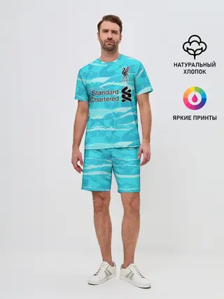 Мужской костюм с шортами / LIVERPOOL выездная сезон 20/21