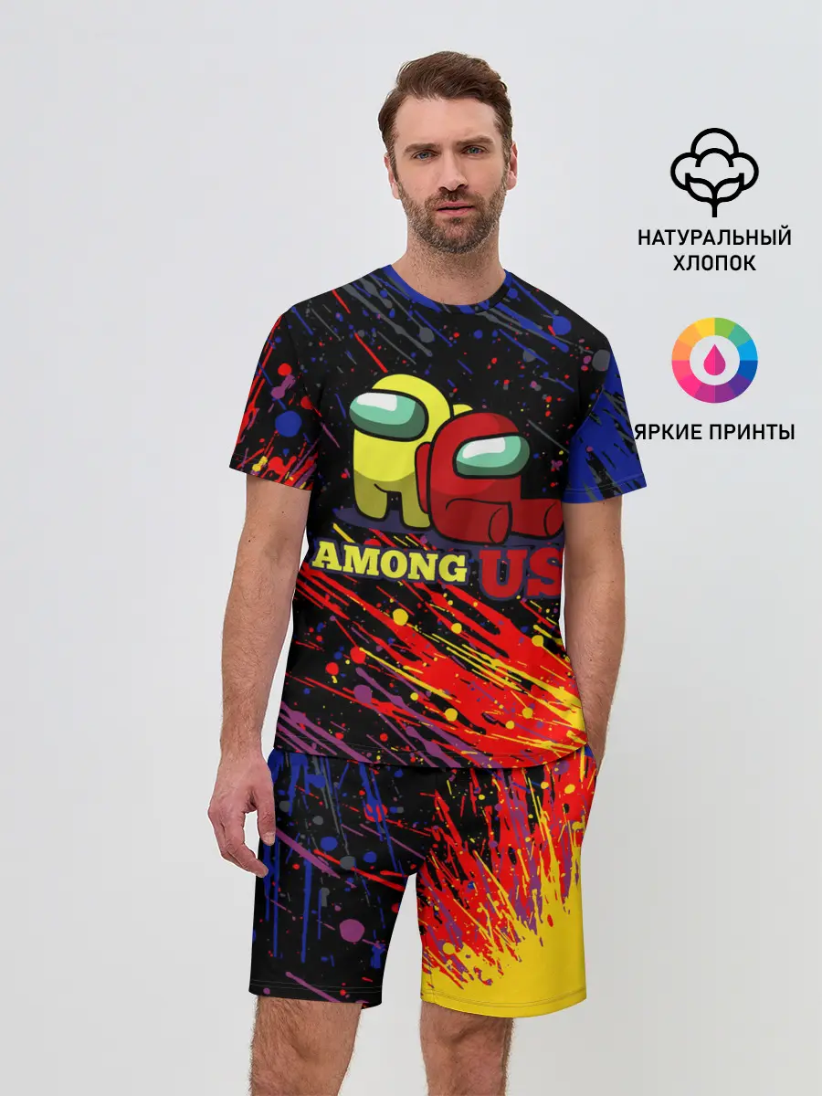 Мужской костюм с шортами / AMONG US.