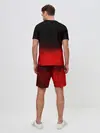 Мужской костюм с шортами / КРАСНО-ЧЕРНЫЙ ГРАДИЕНТ
