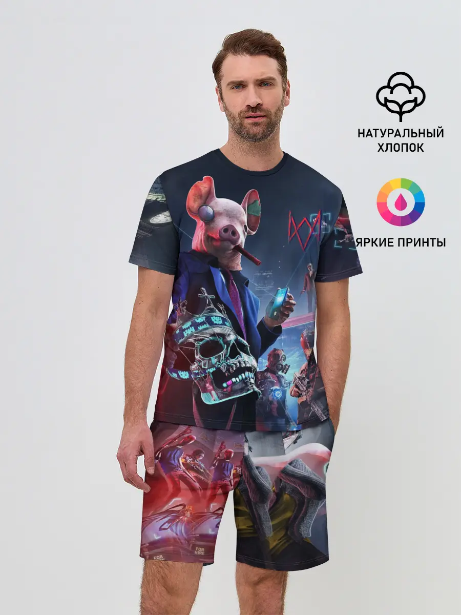 Мужской костюм с шортами / Watch Dogs | Legion