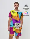 Мужской костюм с шортами / Color pattern