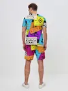 Мужской костюм с шортами / Color pattern