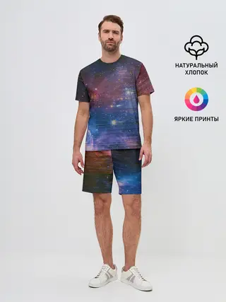 Мужской костюм с шортами / Glitch space