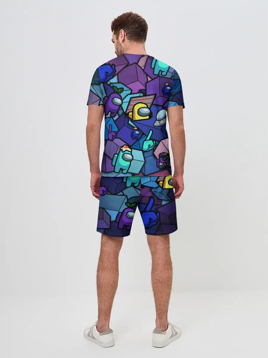 Мужской костюм с шортами / Among Us кубики