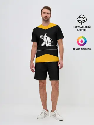 Мужской костюм с шортами / Сноубордист
