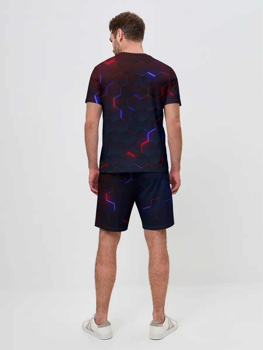 Мужской костюм с шортами / Light Background