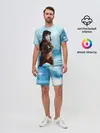 Мужской костюм с шортами / Зимний мишка в реалиях 2020 г.