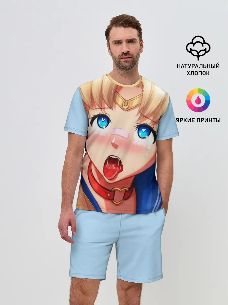 Мужской костюм с шортами / SAILOR MOON AHEGAO