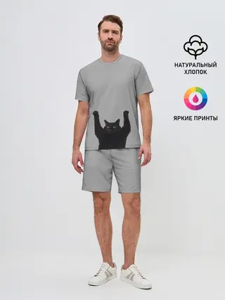 Мужской костюм с шортами / Кот сдается
