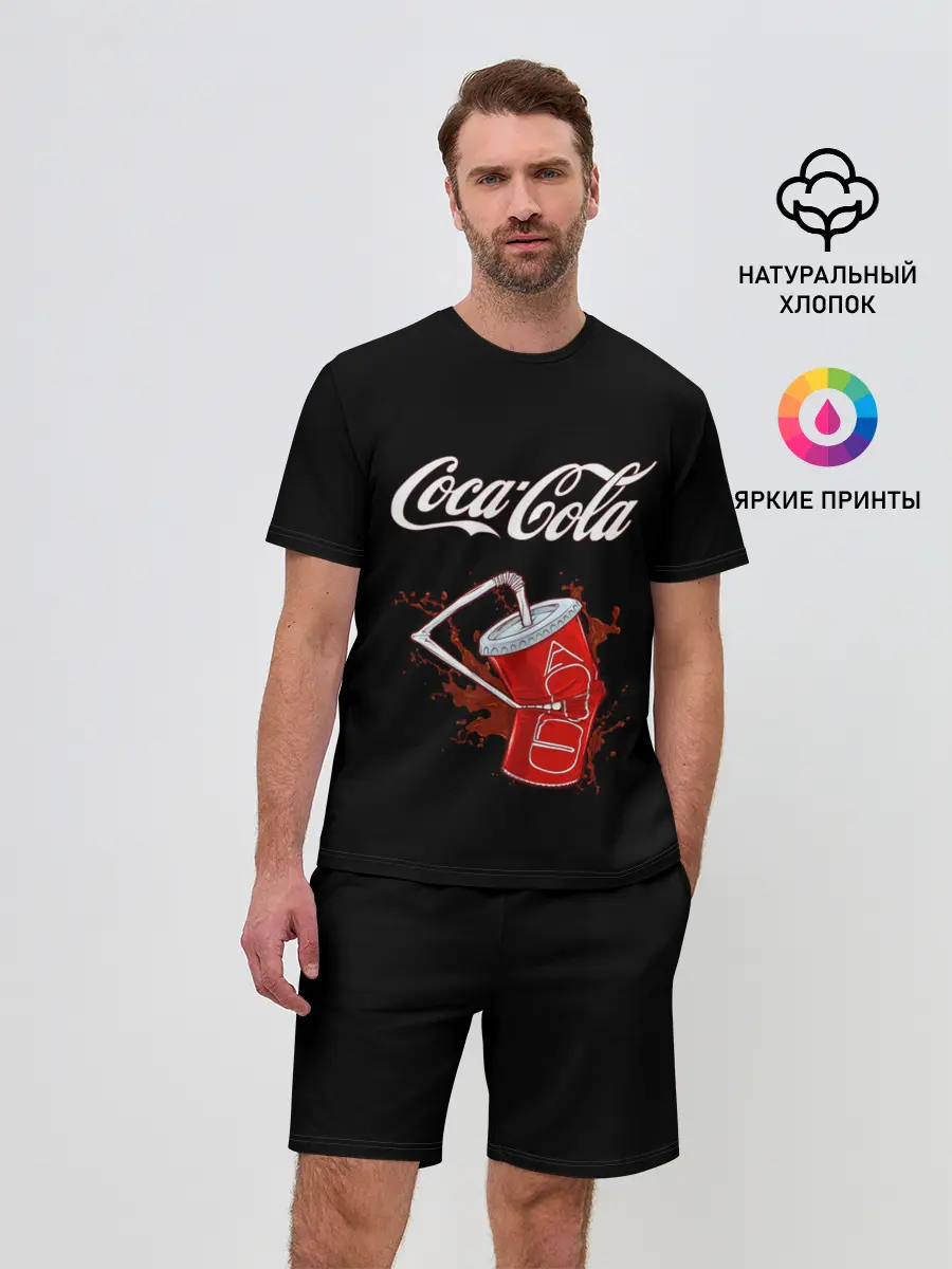 Мужской костюм с шортами / Coca Cola