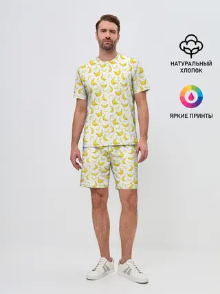 Мужской костюм с шортами / Банановый рай