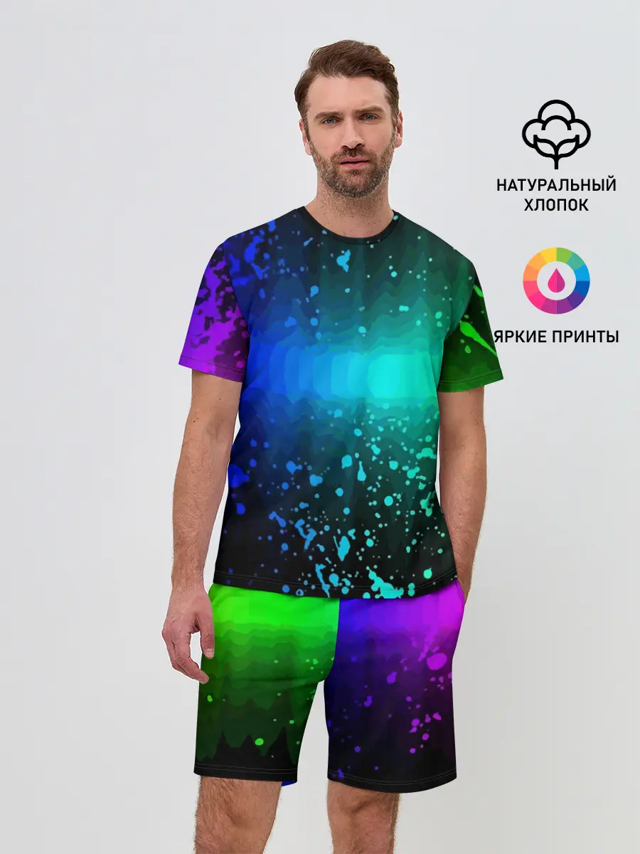 Мужской костюм с шортами / Neon