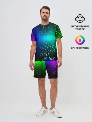 Мужской костюм с шортами / Neon