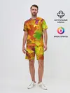 Мужской костюм с шортами / Осенние листья