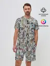 Мужской костюм с шортами / MANGA PATTERN
