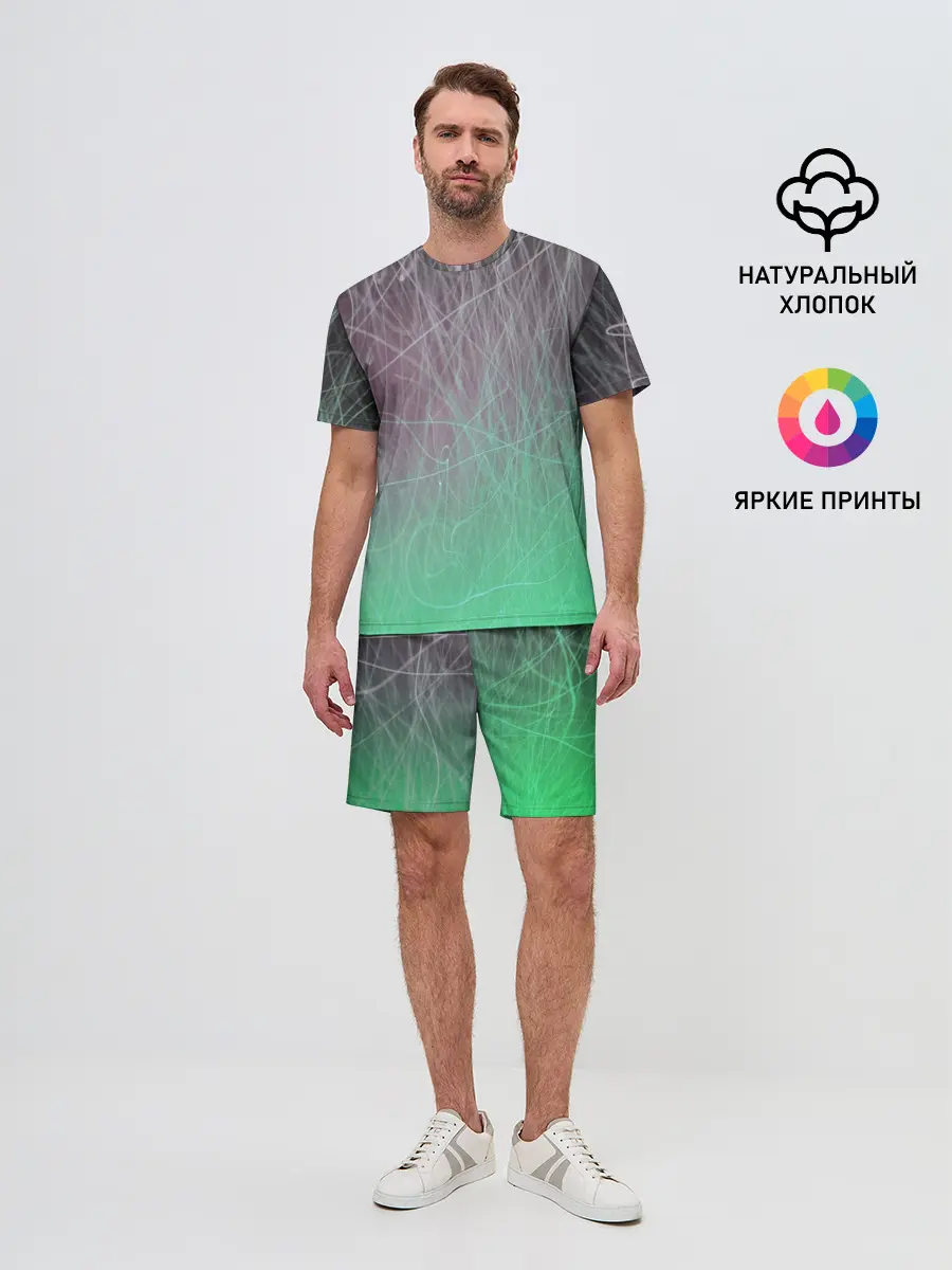 Мужской костюм с шортами / Текстура