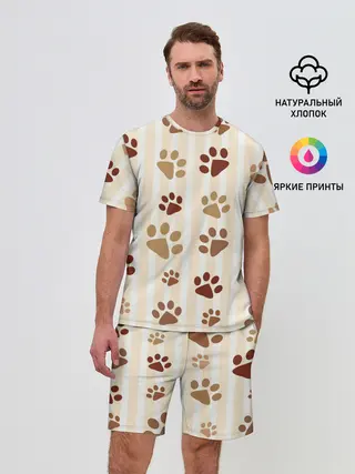 Мужской костюм с шортами / Лапки