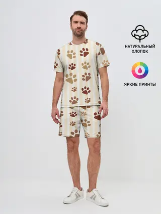 Мужской костюм с шортами / Лапки