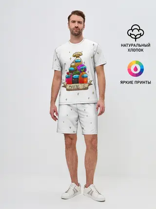 Мужской костюм с шортами / Among Us