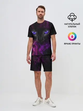 Мужской костюм с шортами / Кот