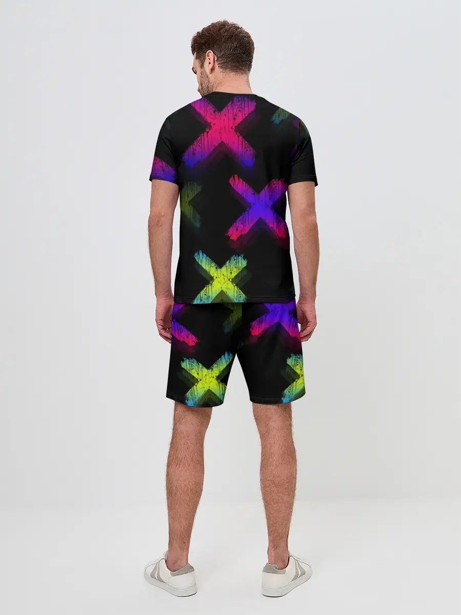 Мужской костюм с шортами / Крестики