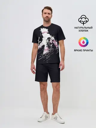 Мужской костюм с шортами / JUJUTSU KAISEN на черном