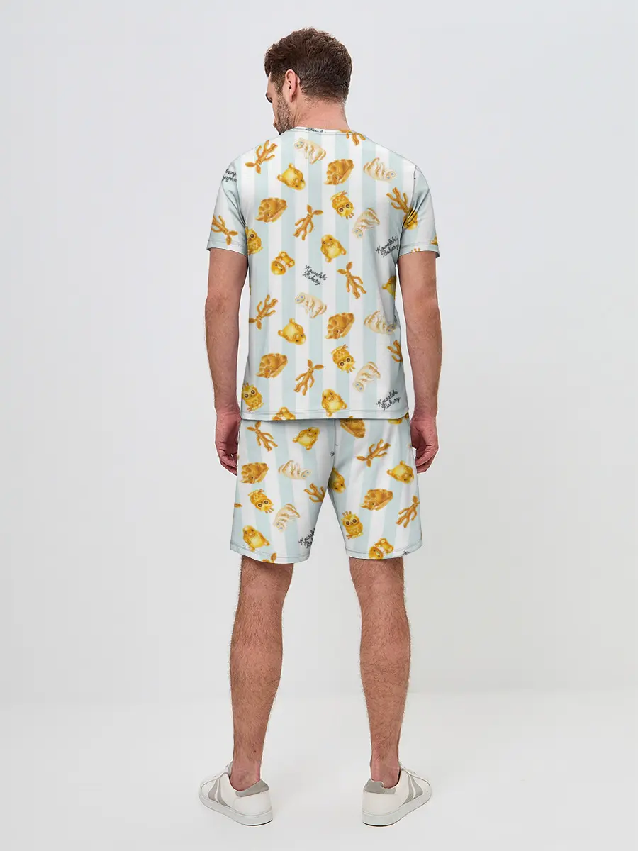 Мужской костюм с шортами / Baked Goods Pattern
