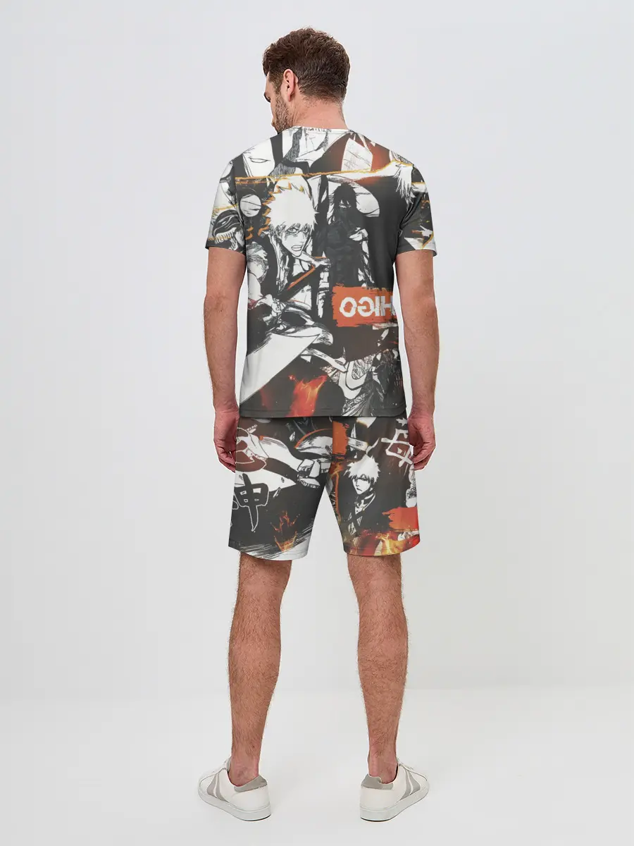 Мужской костюм с шортами / Bleach Блич Ичиго Курасаки