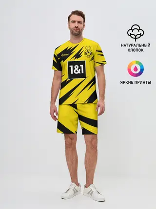 Мужской костюм с шортами / BORUSSIA домашняя сезон 20/21