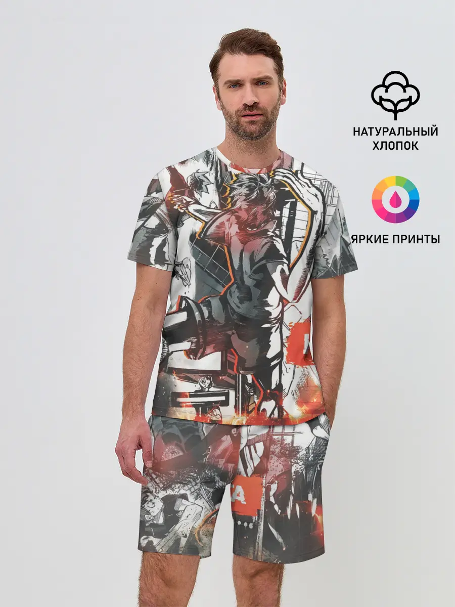 Мужской костюм с шортами / Haikyu Haikyuu Haikuu