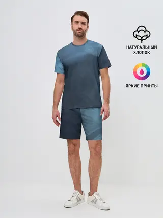 Мужской костюм с шортами / Дымчатый