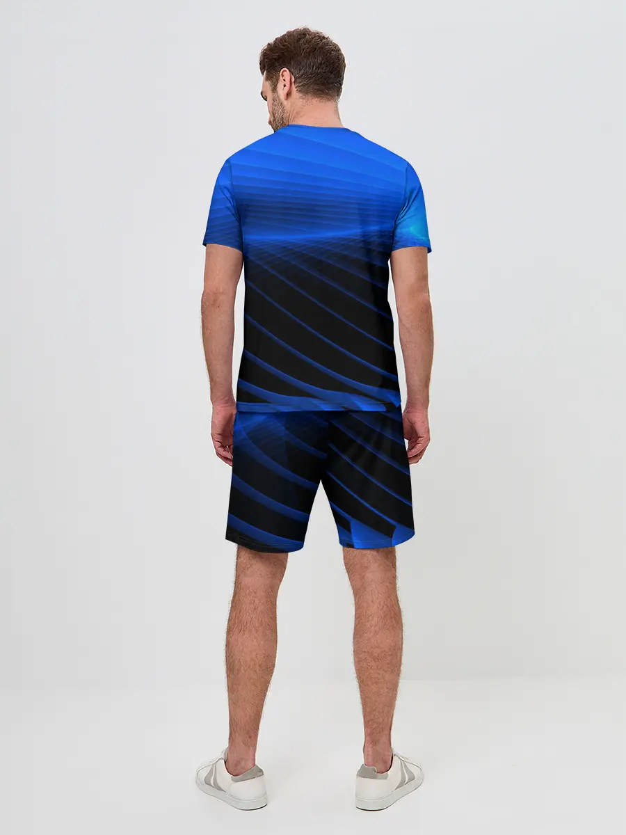 Мужской костюм с шортами / Неоновые лучи