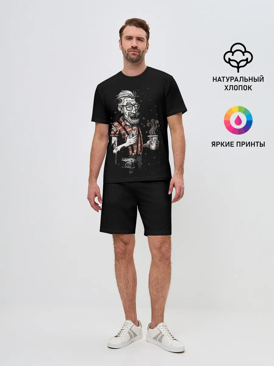 Мужской костюм с шортами / Зомби Хипстер