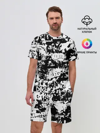 Мужской костюм с шортами / Graffiti