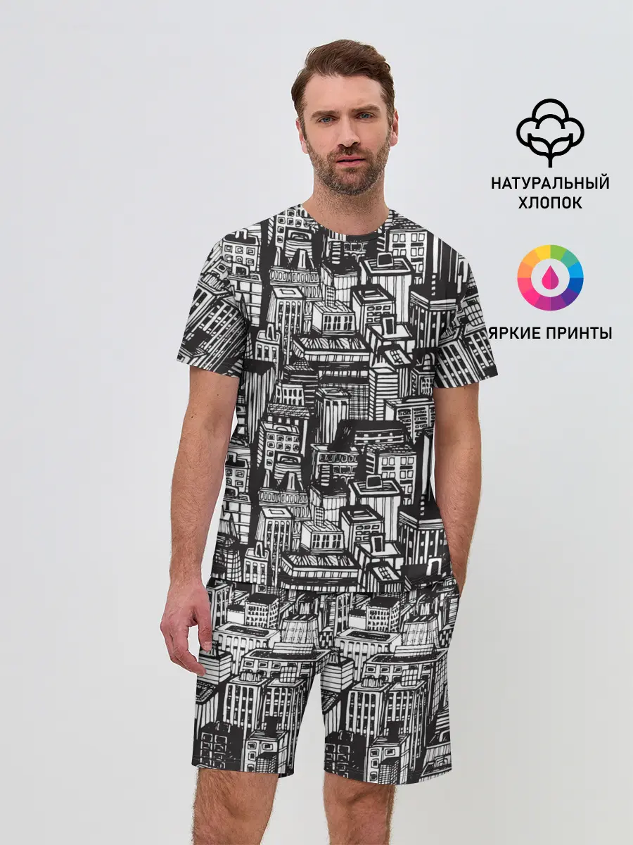 Мужской костюм с шортами / Бесконечный город