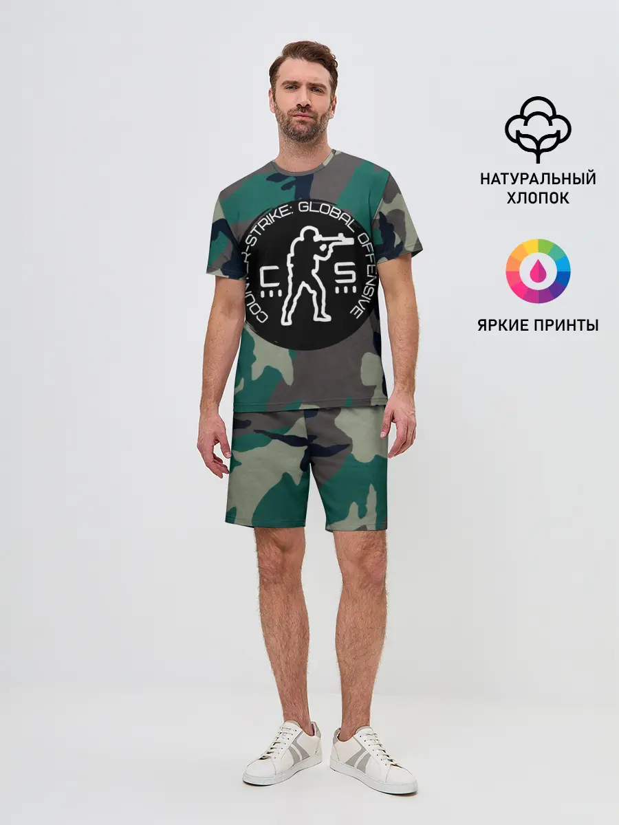 Мужской костюм с шортами / символика CStrike