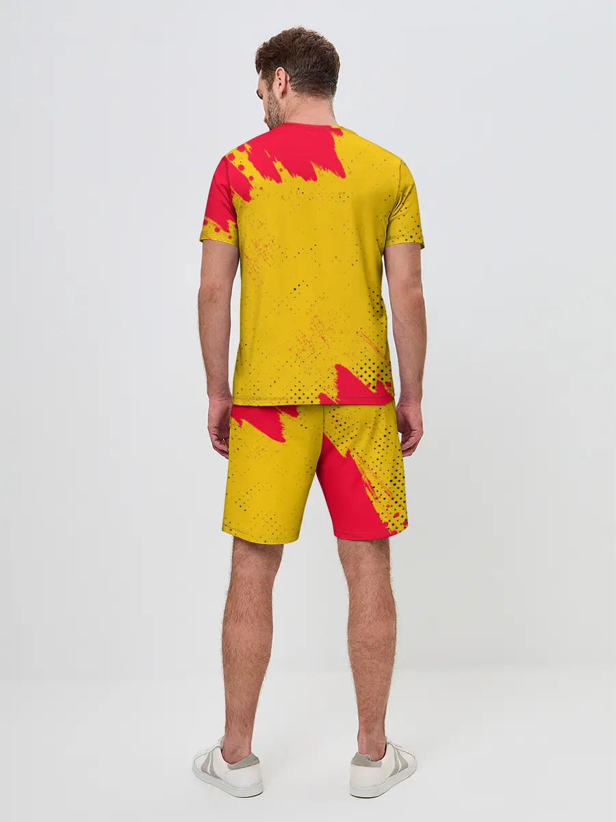 Мужской костюм с шортами / AMONG US - КРАСНЫЙ